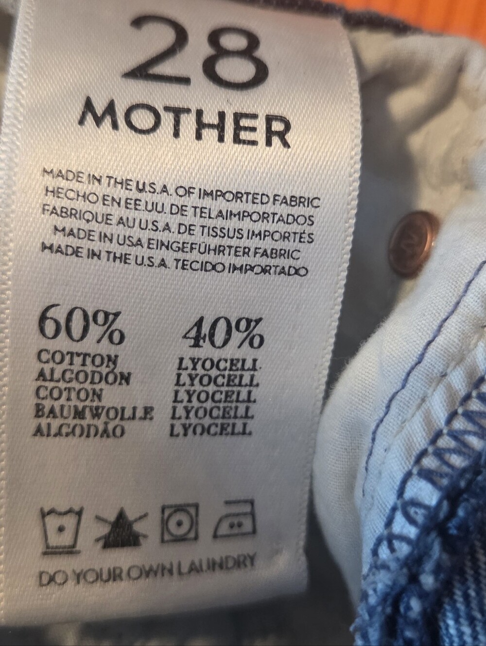 MINT CONDITION!! MOTHER Denim The Cheeky in Twice As Nice SZ 28 - Picture 13 of 13